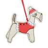 fox terrier dingly dangly Christmas decoration