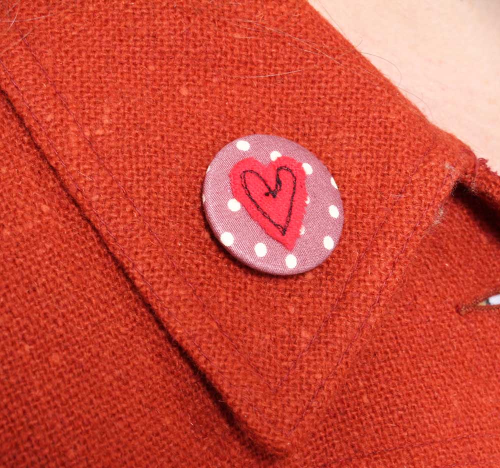 heart - pretty badge