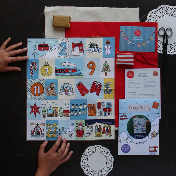 jolly pockets advent calendar sewing project