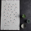 tea towel with oyster catchers, cornish gift