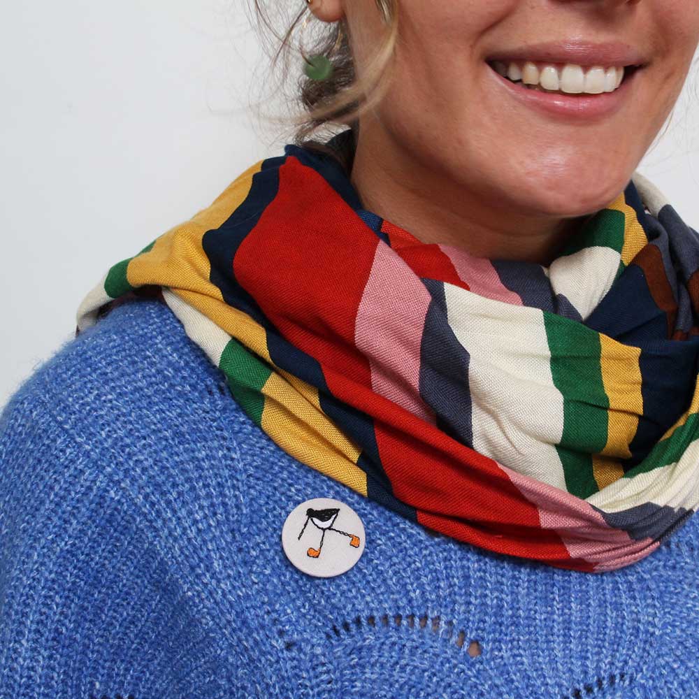 oyster catcher - pretty badge