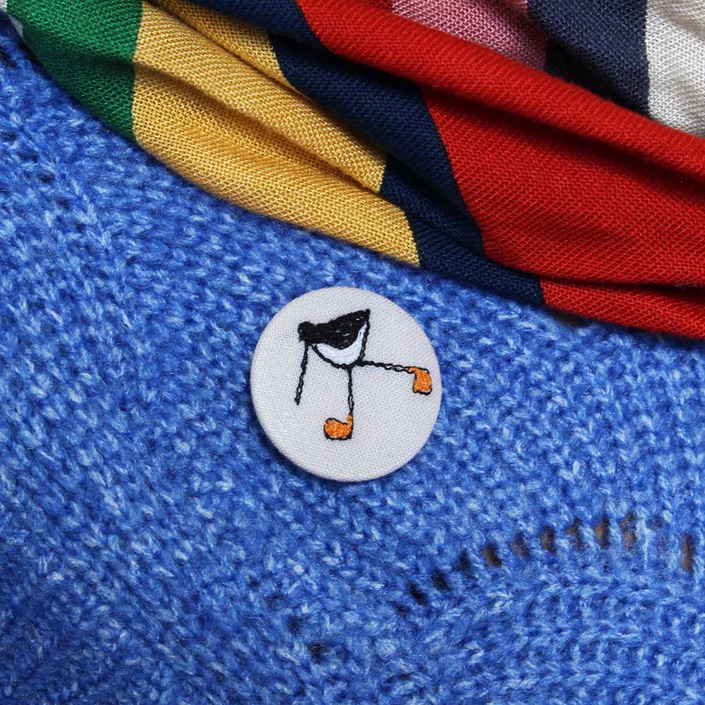 oyster catcher - pretty badge