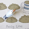 gull on pasty, ultimate cornish gift, souvenir, cornwall shopping guide