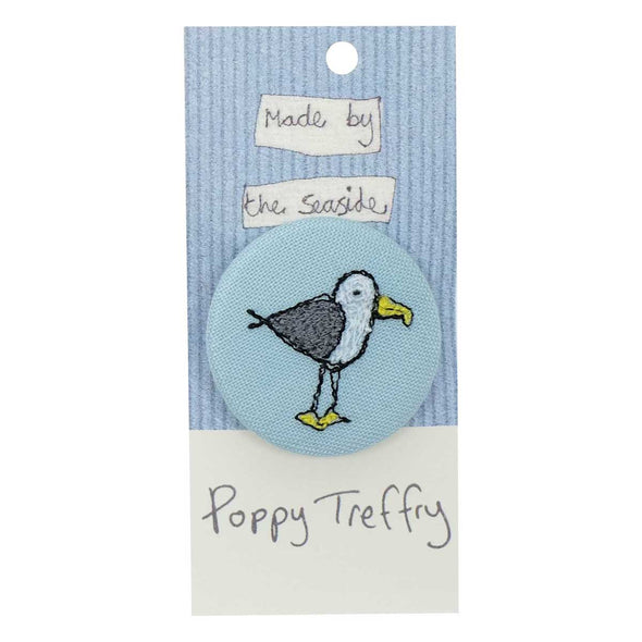 cheeky seagull - pretty badge