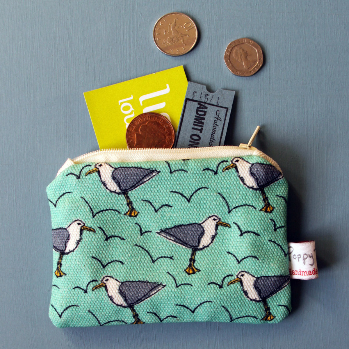cheeky seagull small coin purse