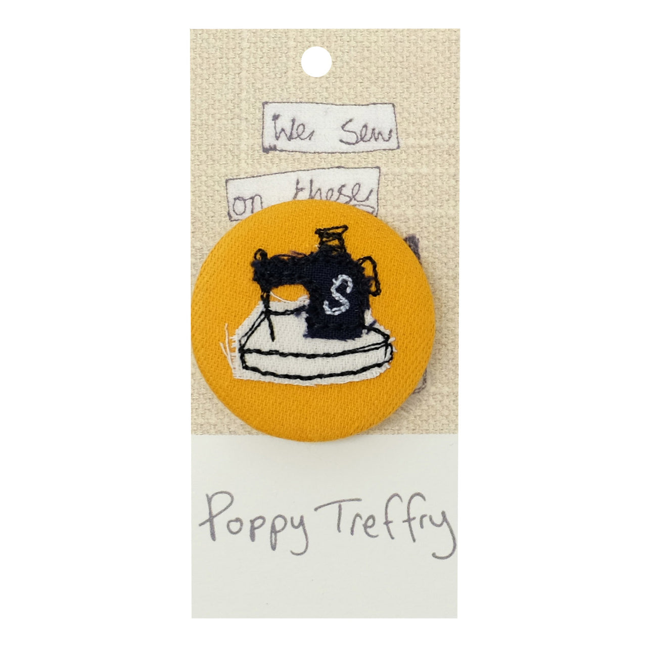 sewing machine - pretty badge