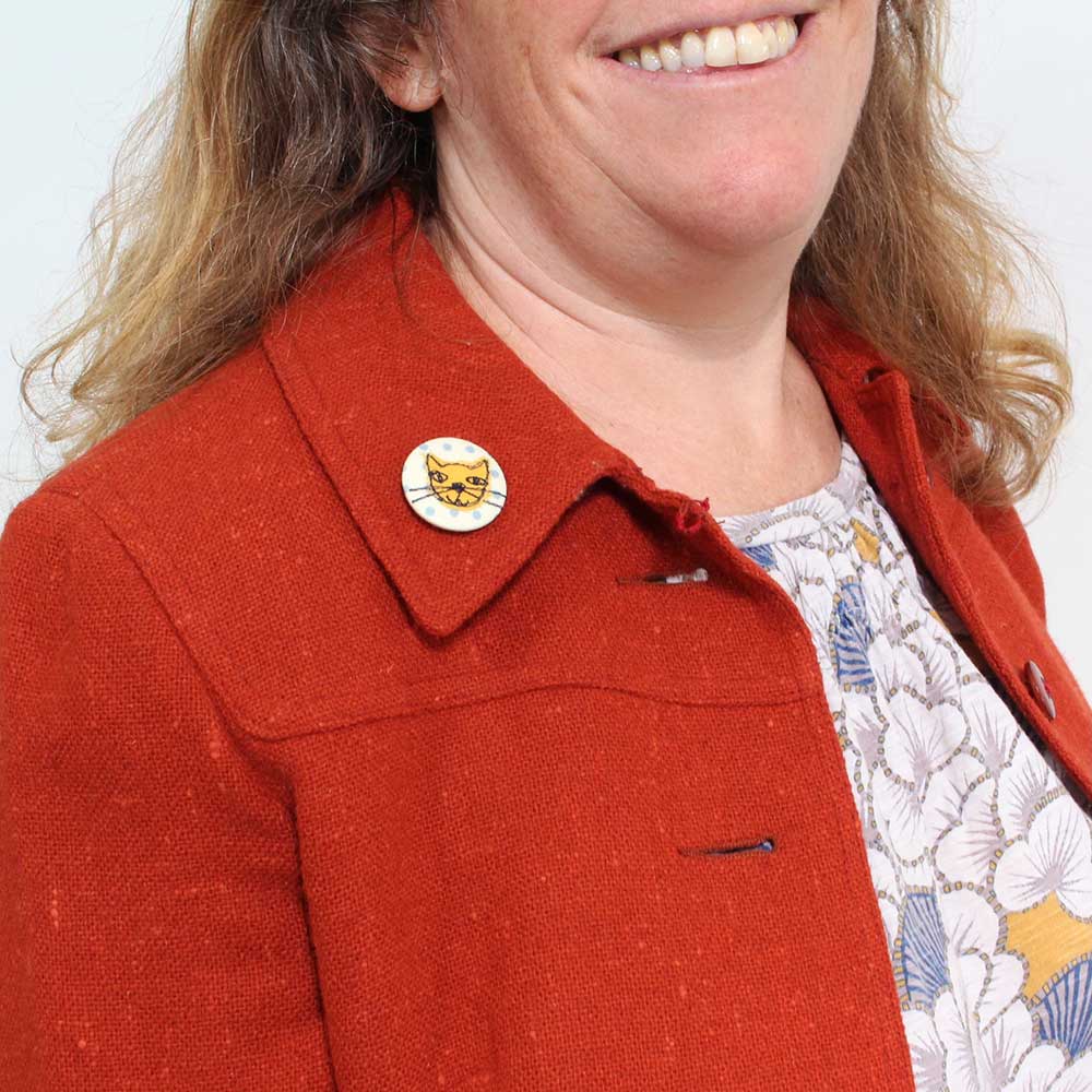 Happy cat - pretty badge