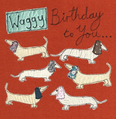 waggy birthday card